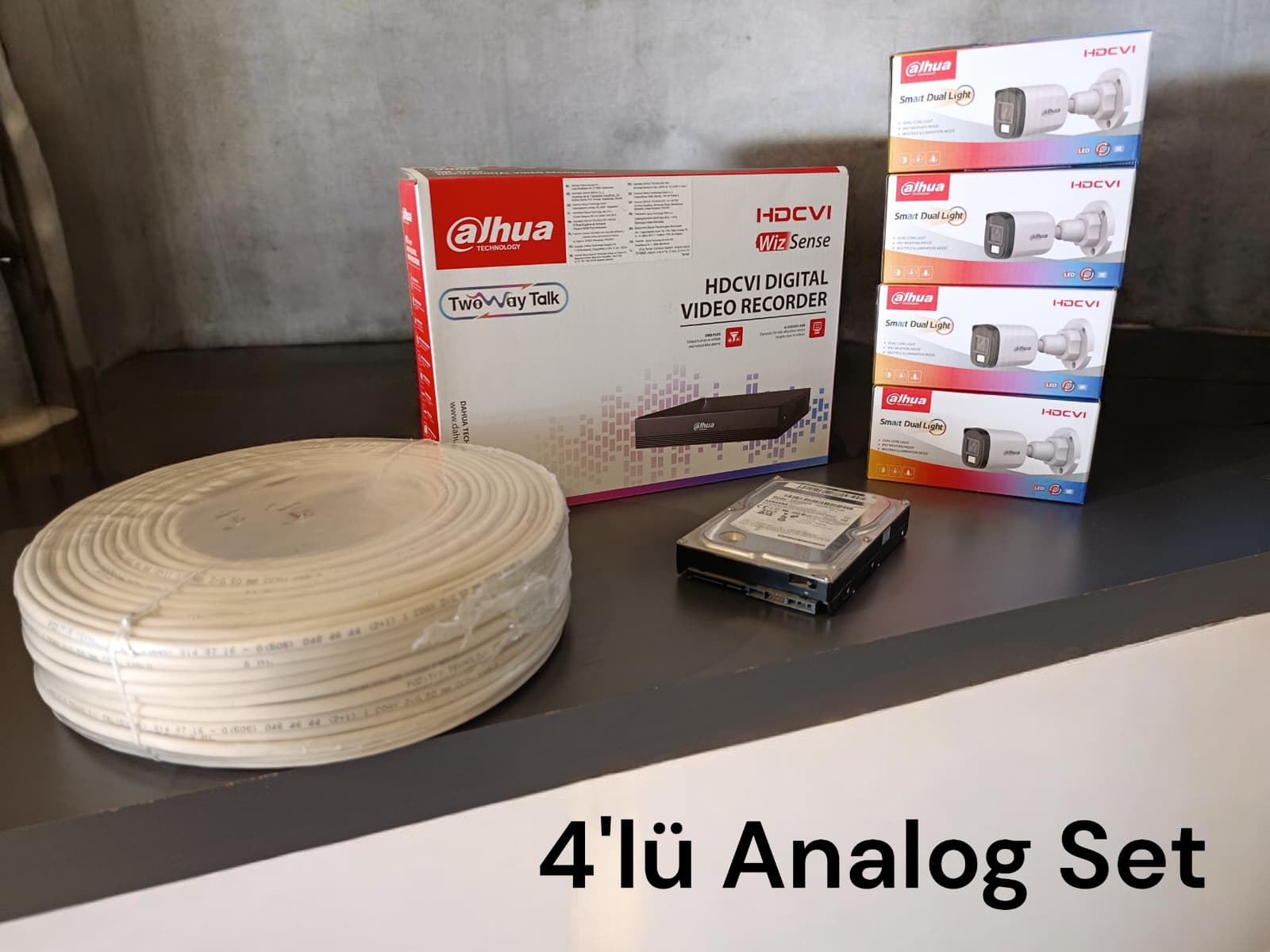 DAHUA ANALOG 4 LÜ KAMERA FULL SET